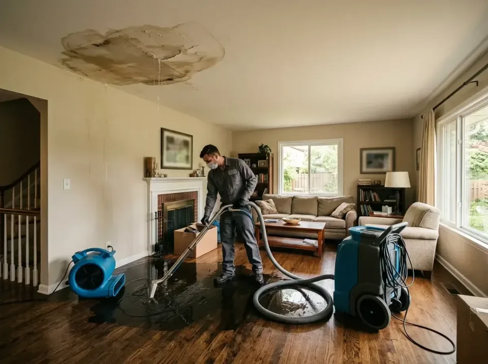 attic-pipe-burst-ceiling-drip-008 — frequently asked questions, Water Damage Restoration & Carpet Care in Red Bud, IL